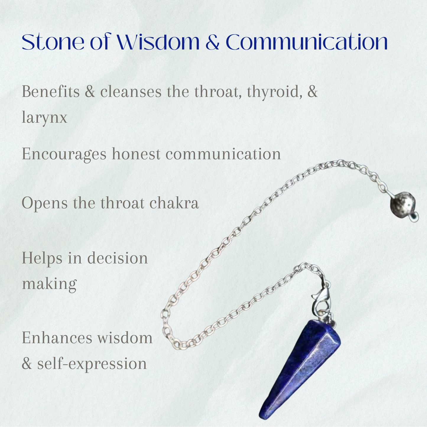 Lapis Lazuli Pendulum