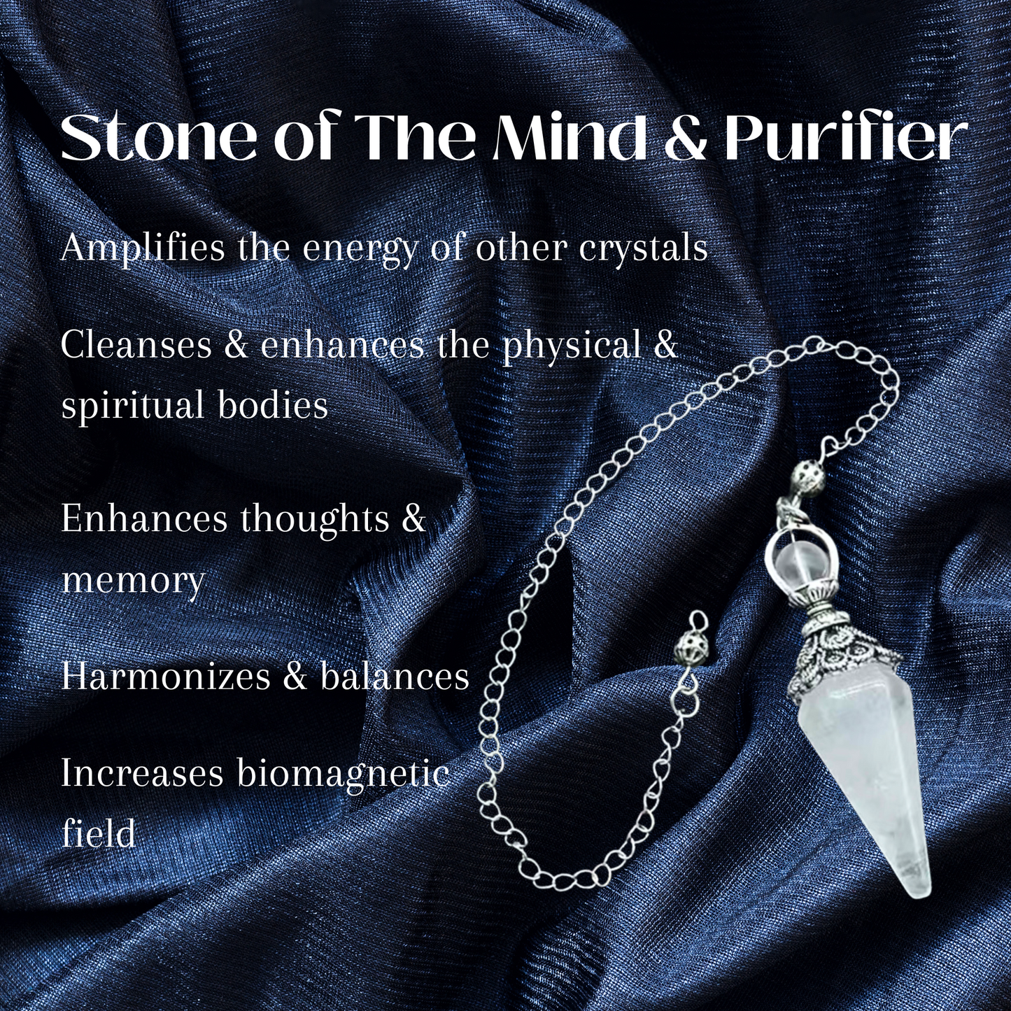 Clear Quartz Pendulum